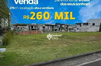 Terreno à venda, 275 m² por r$ 260.000,00 - alphaville - camaçari/ba