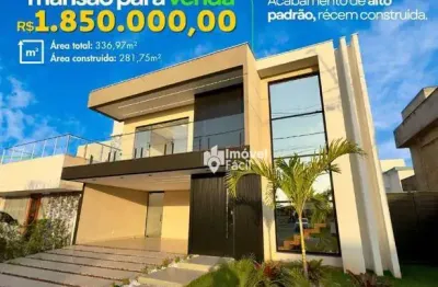 Casa com 3 dormitórios à venda, 281 m² por r$ 1.850.000 - alphaville - camaçari/ba