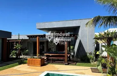 Casa com 3 dormitórios à venda, 256 m² por r$ 1.550.000,00 - barra do jacuípe - camaçari/ba