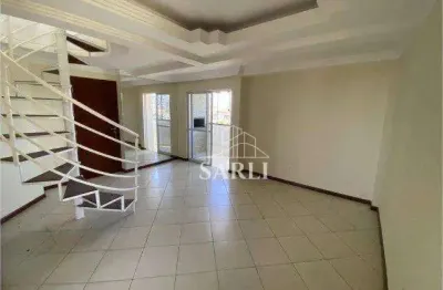 Cobertura com 3 dormitórios à venda, 138 m² por r$ 650.000,00 - barreiros - são josé/sc