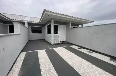 Casa, com 2 dormitórios, e 2 vagas de garagem, com 50 m² nova palhoça - palhoça,