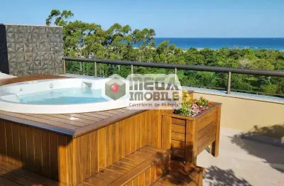 Cobertura com  vista para o mar e para a ilha do campeche, a 350m praia