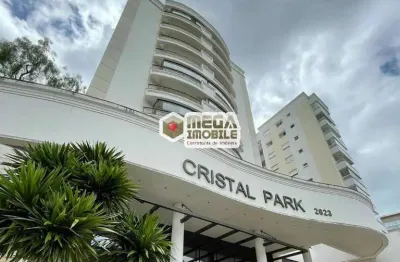 Apartamento  no cristal park, itacorubi, semimobiliado