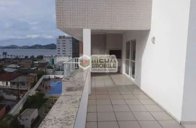 Ampla cobertura duplex próximo a beira mar, 3 dorm suite, agronomica
