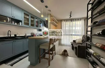 Oportunida! apto 1 dorm mobiliado , joao paulo, vista mar, nobre