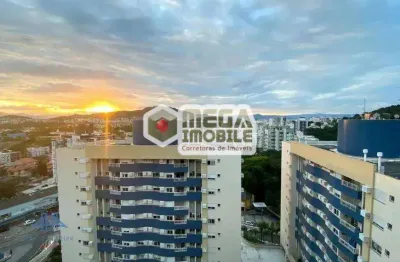 Linda vista livre, Itacorubi, 3 dorm (1 suite), lazer, semimobiliado