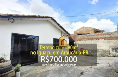 Terreno à venda, 480 m² por r$ 700.000,00 - iguaçu - araucária/pr