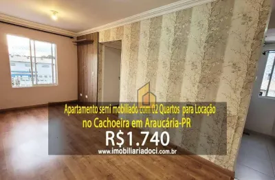 Apartamento de 02 quartos no cachoeira em araucária-pr - locação por r$1.740,00