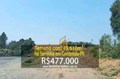 Terreno com 49.610m² no Serrinha em Contenda-PR  - A venda por R$477.000,00