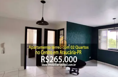 Apartamento térreo com 02 Quartos no Centro em Araucária-PR  - A venda por R$265.000,00
