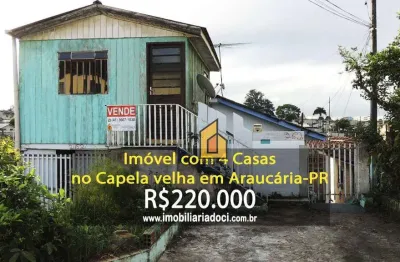 Casa com 2 dormitórios à venda, 132 m² por r$ 220.000,00 - capela velha - araucária/pr