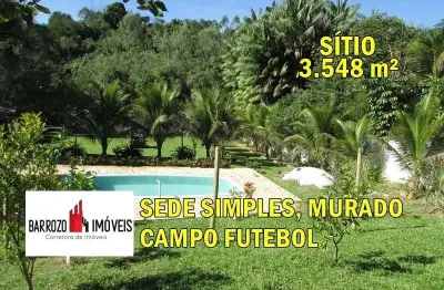 Sítio para venda em cachoeiras de macacu, agro brasil, 1 dormitório, 1 banheiro