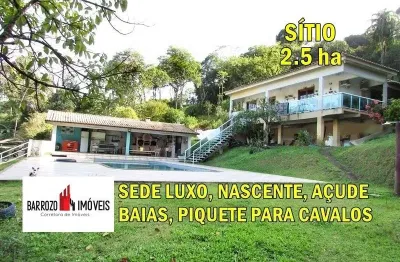 Sítio para venda em cachoeiras de macacu, guapiaçu, 5 dormitórios, 1 suíte, 4 banheiros