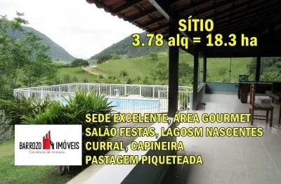 Sítio para venda em rio bonito, centro, 4 dormitórios, 3 suítes, 5 banheiros