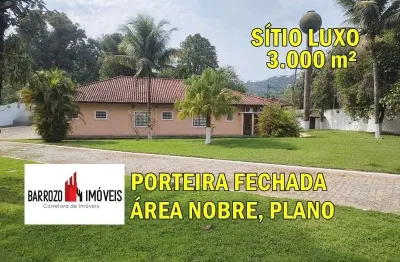 Sítio para venda em cachoeiras de macacu, papucaia, 4 dormitórios, 4 suítes, 5 banheiros, 3 vagas