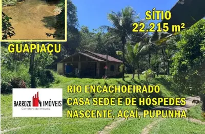 Sítio para venda em cachoeiras de macacu, guapiaçu, 5 dormitórios, 1 suíte, 4 banheiros