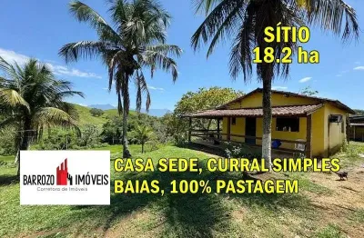 Sítio para venda em cachoeiras de macacu, papucaia, 2 dormitórios, 1 banheiro