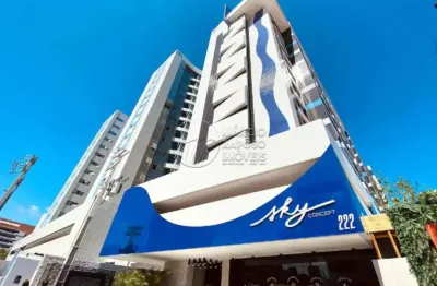 Apartamento quarto e sala 42m² - varanda - vista mar - edf sky concept