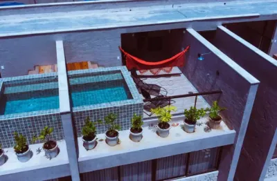 Apartamento mobiliado - 2 quartos - 95m² - rooftop - piscina - villa manah - praia do toque