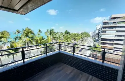 Apartamento alto padrão beira-mar - 270m² - mobiliado - andar alto - ponta verde