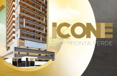Quarto e sala 45,25m² - ponta verde - edifício ícone