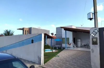 Casa 160m² - 3 quartos - piscina - cond. rio lagoa mar - praia de lagoa do pau - coruripe