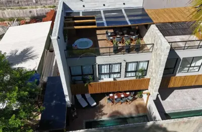 Casa triplex de luxo 260m² - 3 suítes - rooftop - kanui tatuamunha