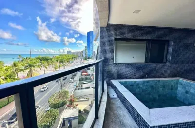Apartamento beira-mar à venda 4 suítes e piscina privativa no edf castel sant ângelo na pajuçara