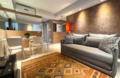 Apartamento quarto e sala mobiliado em andar alto à venda no jtr méxico