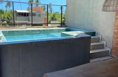 Casa mobiliada com rooftop e piscina privativa a 100m da praia do riacho à venda