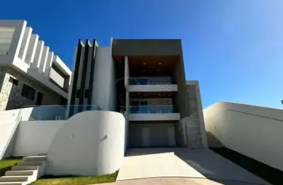 Casa com vista mar com piscina e área gourmet à venda no condomínio atlantis em maceió