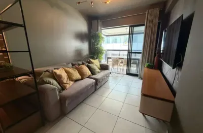 Apartamento mobiliado com 3 quartos e varanda em andar alto no edf marcel sampaio