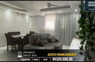Apartamento  planejado com fino acabamento em torre única - 2 quartos e 1 vaga