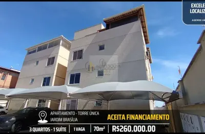 Apartamento 3 quartos 2 banheiros - torre única - excelente localização