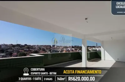 Cobertura disponível - 3 quartos e 3 vagas - linda vista