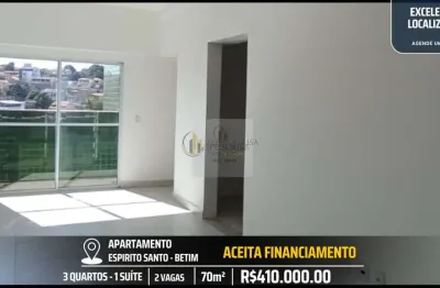 Apartamento 3 quartos e 2 vagas no espírito santo em betim - 2 andar - elevador