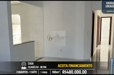 Casa com 3 quartos à venda no Filadélfia, Betim 