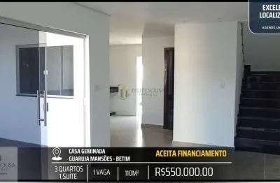 Excelente casa nova - guarujá mansões 3 quartos com suíte e fino acabamento