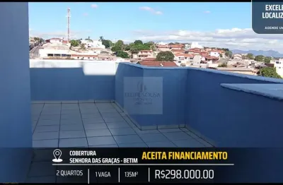 Cobertura sensacional 135m² a poucos metros da avenida principal do senhora das graças