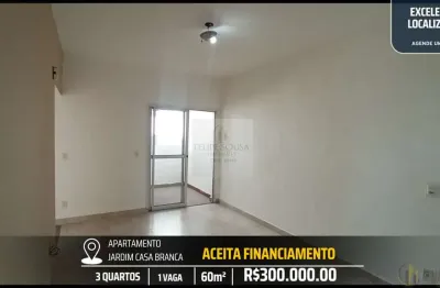 Apartamento em torre única a 500 metros do centro da cidade - 3 quartos e 1 vaga