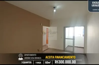 Apartamento em torre única a 500 metros do centro da cidade - 3 quartos e 1 vaga