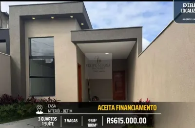 Excelente casa com 95m² e 180m² de lote no bairro niterói - alto padrão de acabemento