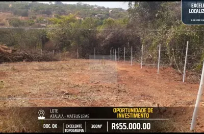 Oportunidade de investimento - lotes de 300 metros com doc. ok. - atalaia - mateus leme