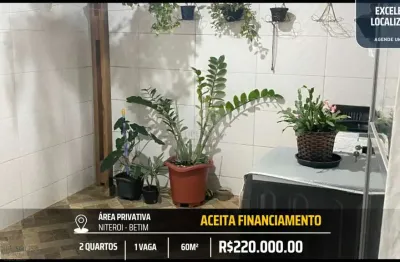 Apartamento planejado com área privativa no bairro niterói - 2 quartos e 1 vaga