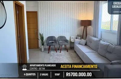 Apartamento planejado ideal no centro da cidade - 4 quartos e 2 vagas