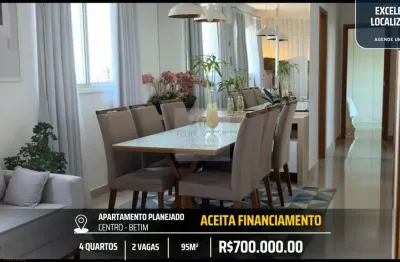 Apartamento planejado no centro da cidade - 4 quartos e 2 vagas