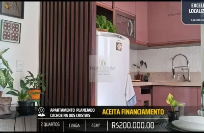 Lindo apartamento planejado com fino acabamento no brasileia - cachoeira dos cristais