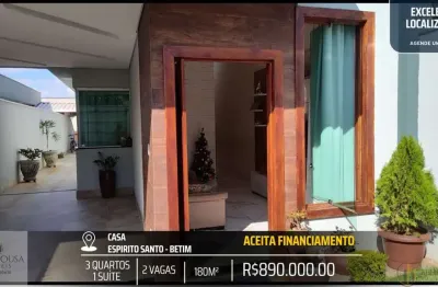 Casa sensacional no bairro espírito santo - 3 quartos planejados e área gourmet