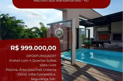 Cobertura à venda, no condomínio sofisticato residence,  em rio de janeiro, recreio dos bandeirantes, com 4 quartos, 178m²