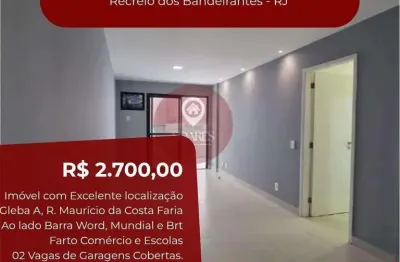 Apartamento para alugar, no condomínio gertrudes,  em rio de janeiro, recreio dos bandeirantes, com 3 quartos